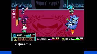 Deltarune Chapter 2 Queen Boss Battle - How to Beat Queen (Pacifist/Mercy)