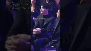 When Jungkook was too nervous during Grammy's 