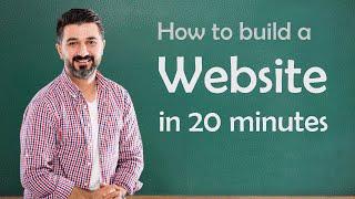 How to build a website in 20 minutes or less