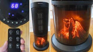 Trustech Oscillating Heater with Remote + 3D Flame - WOW!