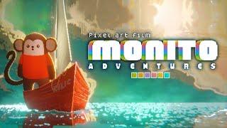 Monito Adventures - Pixel Art Short Film Animation Blender