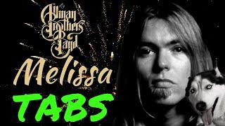 Allman Brothers Melissa Fingerstyle Guitar TABS!!!