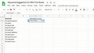 Use TEXTJOIN in Google Sheets to Create a Row of Keywords Separated by a Comma, no need to TRANSPOSE
