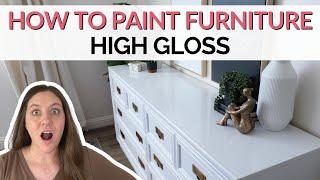 How to Paint Furniture High Gloss