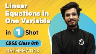 Linear Equations in One Variable in One Shot | Maths - Class 8th | Umang | Physics Wallah
