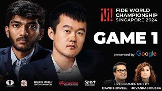 Game 1 Broadcast | FIDE World Championship Match 2024 | Ding Liren vs Gukesh D