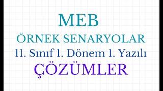 11. sınıf 1. dönem 1. ortak yazılı senaryo çözümleri