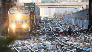Железнодорожные воры грабят грузовые поезда в Калифорнии