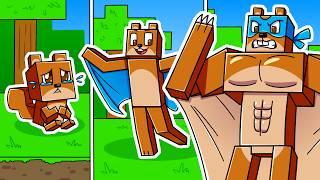 I Survived 100 DAYS as a FLYING SQUIRREL in HARDCORE Minecraft!