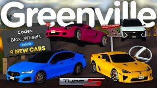 NEW CODES & 9 CARS (Two best sounding cars of ALL TIME) - Roblox Greenville Update