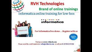 Informatica online training|Part1|informatica course videos low fees