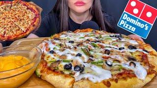 ASMR DOMINO’S CHEESE BURST PIZZA MUKBANG (No Talking) EATING SOUNDS