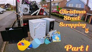 Christmas street scrapping part 1 #streetscrapping #christmas