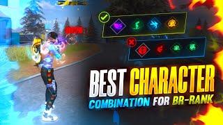 Best Character Skill Combination For BR Rank| BR Rank Best Character Combination|Solo Rank Push Tips