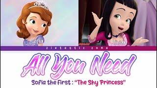 All You Need- Color Coded Lyrics | Sofia the First "The Shy Princess" | Zietastic Zone