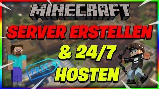 Minecraft Server erstellen & 24/7 hosten KOSTENLOS [ALLE Versionen] | Tutorial Ecke