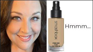 Trying SMASHBOX Studio Skin 24 Hour Hydra Foundation