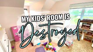 HUGE DISASTER CLEANING MOTIVATION | KID'S ROOM TRANSFORMATION | EXTREME CLEANING MOTIVATION