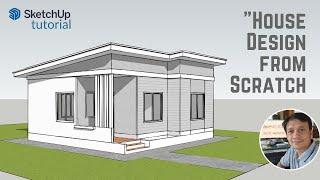 Step-by-step tutorials on creating a house design | Easy SketchUp Learning for beginners