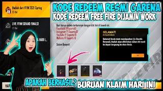 KODE REDEEM FREE FIRE TERBARU 2021 HARI INI - KODE REDEEM FF DIJAMIN WORK