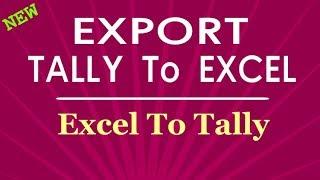 Tally to Excel converter free download | Export Tally data to Excel @XLTOOL