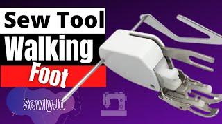 How to INSTALL the Walking Foot #SewingMachinefoot (SewlyJo)