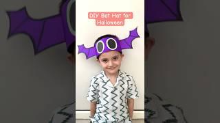 Easy DIY Bat Hat for Halloween #kids #youtubeshorts #papercraft #craftchutney2 #howto #halloween