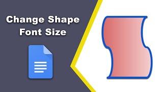 How to change shape font size in google docs