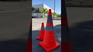 Collapsible #safety cone! #staysafe #automobile #safedriving #safetyfirst #safetytips #detailer