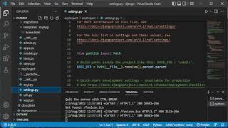 How to create a Django project in visual studio code, Virtual Environment, Home Page #1