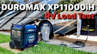 Duromax XP11000iH Portable Dual Fuel Inverter Generator with Remote Start / Load Testing on RV