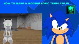 -How to make a Modern Sonic Template in Pulse Rp-