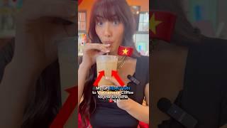 My GF Tries Vietnamese Coffee for the First Time!  #asmrdrinking #mukbang #latteasmr