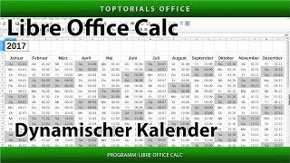 Dynamischen Kalender erstellen + Download (LibreOffice Calc)