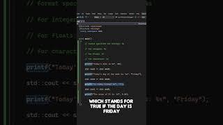 Here Are A Few Examples Of The Printf Function In C++ Programming! #shorts