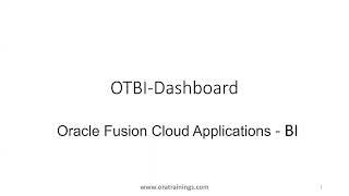 How to create OTBI Dashboard - based on analysis and bip report - Oracle Fusion ERP