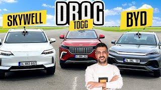 Togg Drag Yarışında! | Togg T10X - BYD Atto3 - Skywell ET5