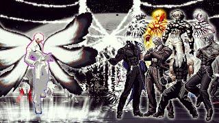 [KOF Mugen] Real Ghost QS Vs Ultimate Bosses Rugal, Ultimate Orochi Team