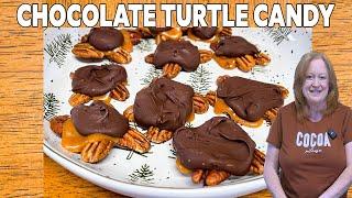 CHOCOLATE TURTLES 3 Ingredient Christmas Candy