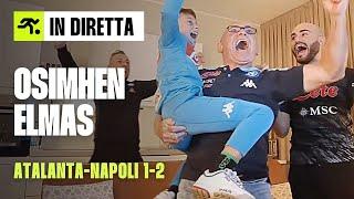 LA REAZIONE DEI TIFOSI NAPOLETANI (ED UN GUFO) AI GOAL DEL NAPOLI | ATALANTA NAPOLI 1-2