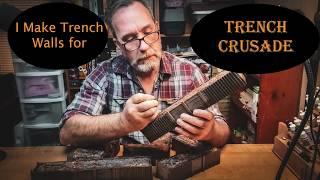 How I Made Trenches for Trench Crusade! #trenchcrusade #tabletopterrain #wargames #miniature