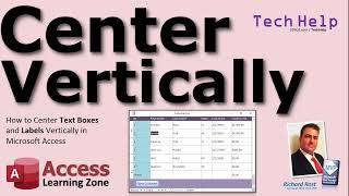 How to Center Text Vertically in Labels and Text Boxes in Microsoft Access (Vertical Alignment)