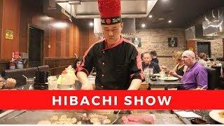 Hibachi restaurant chef live