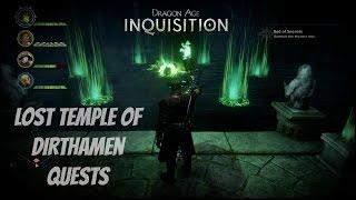 Dragon Age: Inquisition - Sidequest "Lost Temple of Dirthamen" God of Secrets + Runes Guide