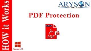 How to Password Protect a PDF file without Adobe Acrobat Online