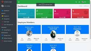 Online Employee Leave Management System in PHP MySqli