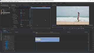 Adobe Premiere Pro Видеоэффект Исчезновение Девушки на Пляже