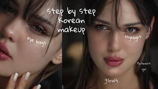 I Tried Full Face Korean Makeup Step By Step Tutorial 