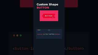 Custom Shape Button CSS only!with hover effects #shorts #css #cssanimation