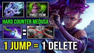 How to Solo Mid AM in 7.37d Hard Counter Medusa with 104 Mana Burn First Item Urn of Shadow Dota 2